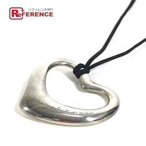 TIFFANY Co Open Heart Elsa Peretti Choker Necklace Silver